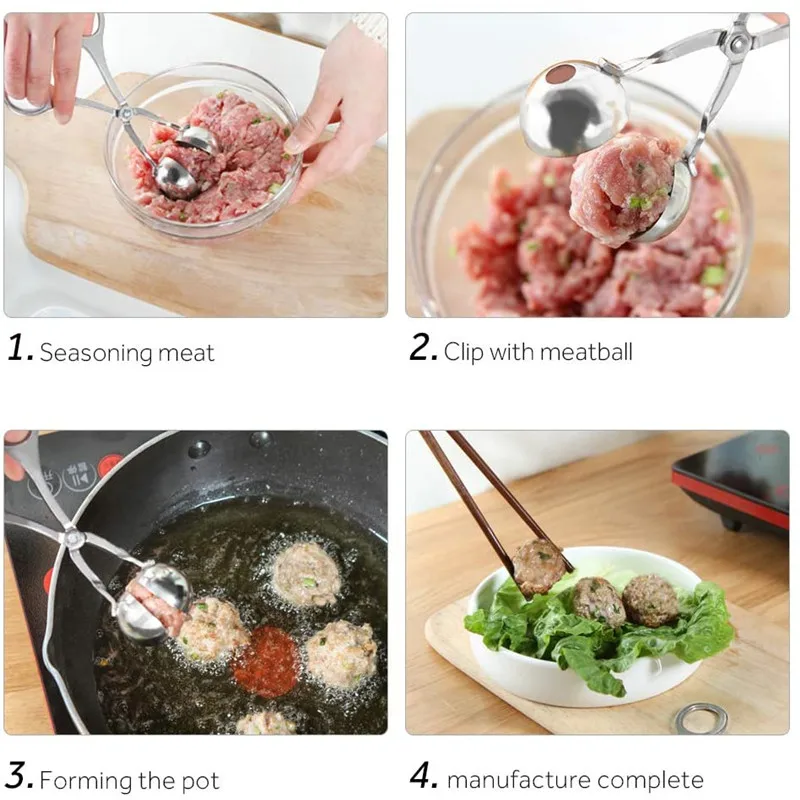 Фрикаделька делая машину форма из нержавеющей стали для фрикаделек щипцы