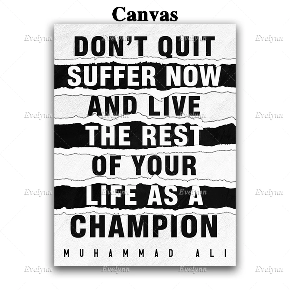 

Nordic Prints Canvas Painting Dont Quit Inspirational Quotes Poster Wall Art Modular Pictures Living Room Office Floating Frame