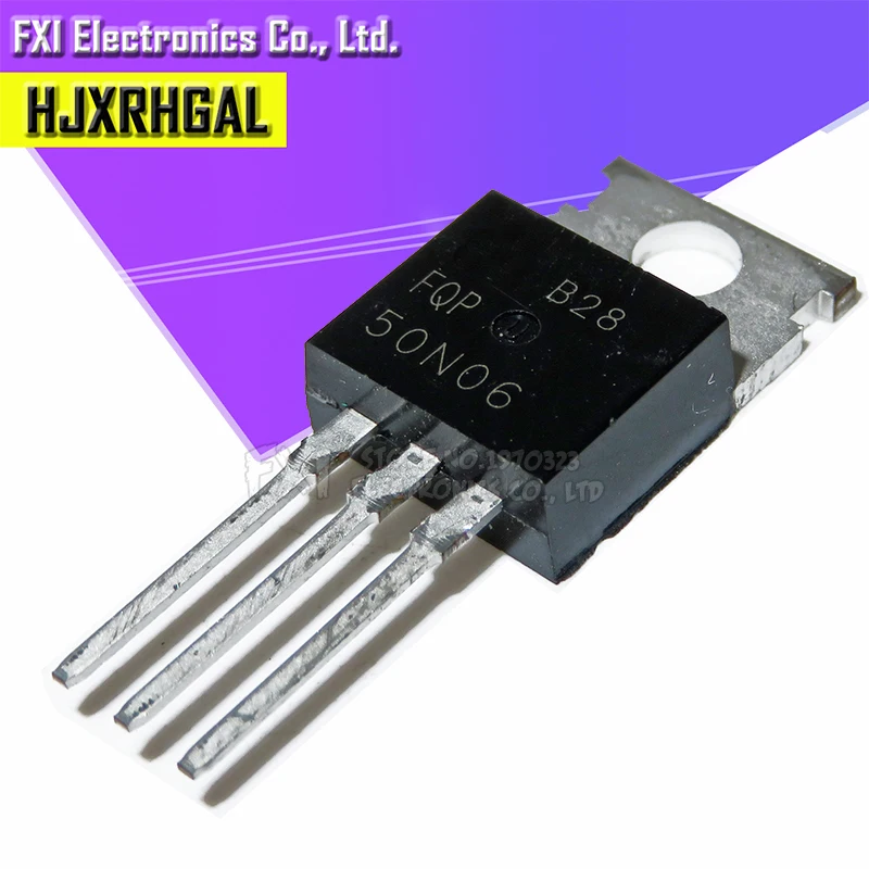 10 шт./лот FQP50N06 RFP50N06-220 MOS 60V 50A-220, гарантированный