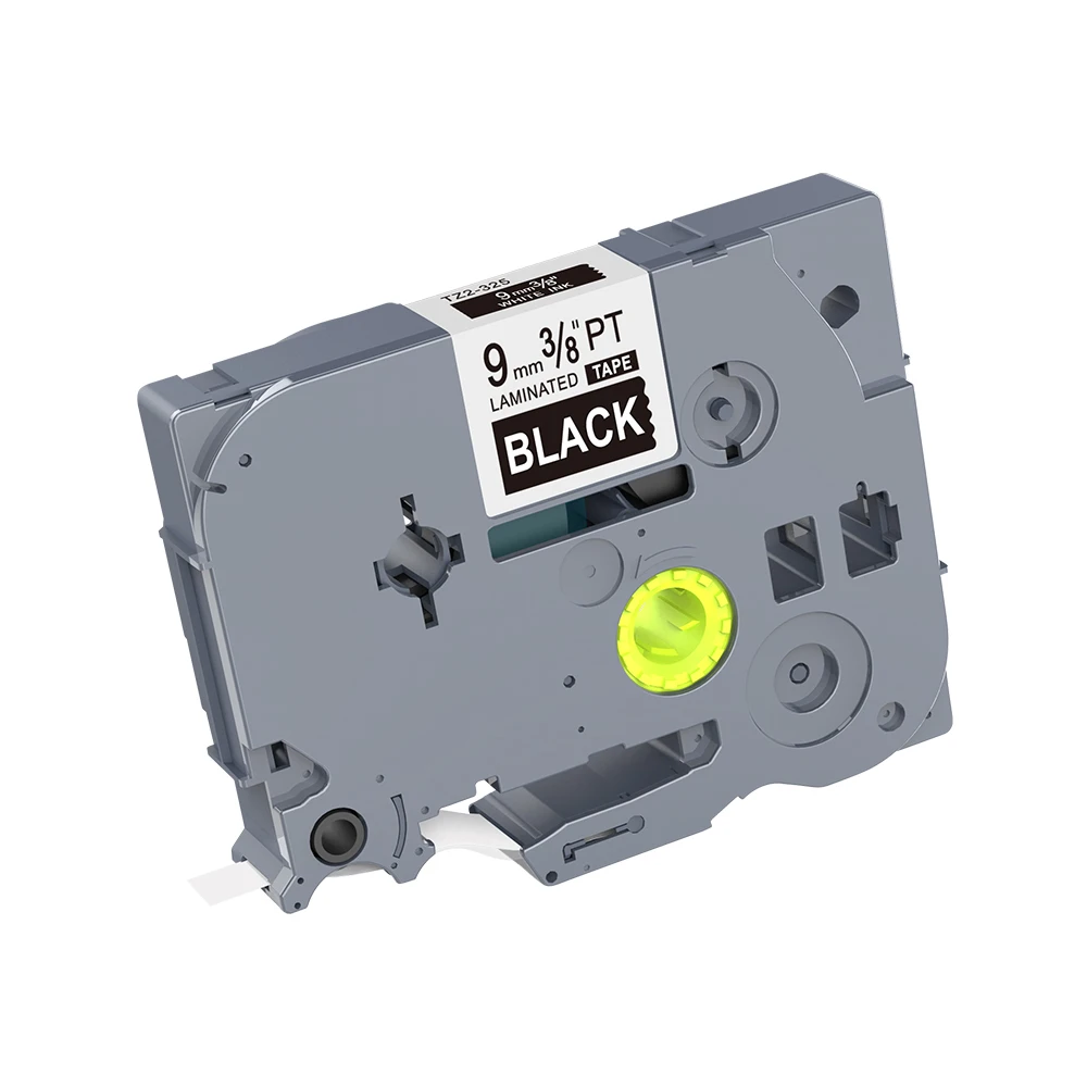 Новая 5 шт./лот совместимая 9 мм белая на черной ленте Кассетная Tz лента TZe 325 tze325