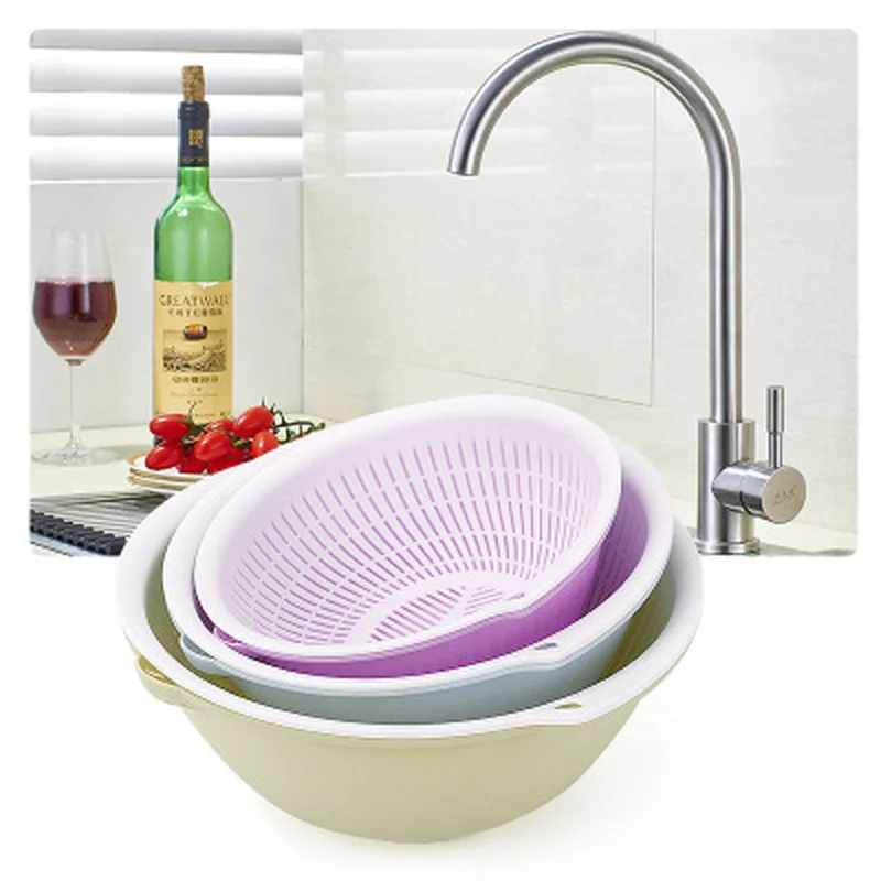 Бытовая кухонная двойная пластиковая сливная корзина для воды простая подвесная