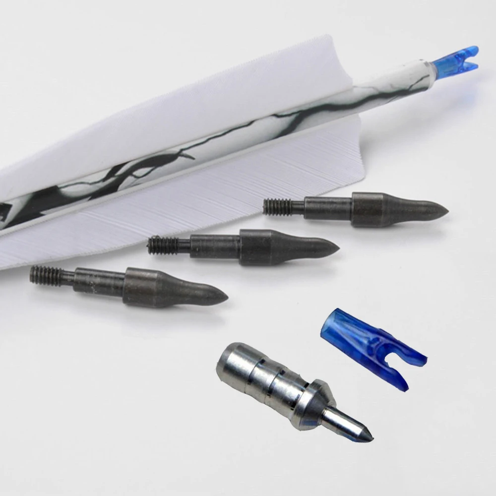 Стрелы карбоновые с перьями индейки диаметр 7 5 мм|archery hunting arrows|carbon arrowhunting arrow |