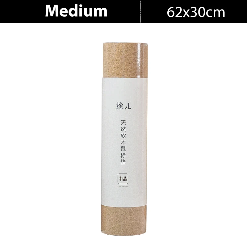 Medium xiaomi mijia дуб натуральный хвойный коврик для мыши противообрастающий водонепроницаемый Сенсорный натуральный коврик для мыши - Цвет: Medium