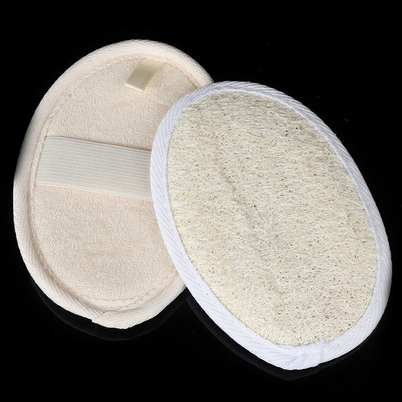 Скребок для тела из натуральной люфы отшелушивающая губка ванной мягкая душевая