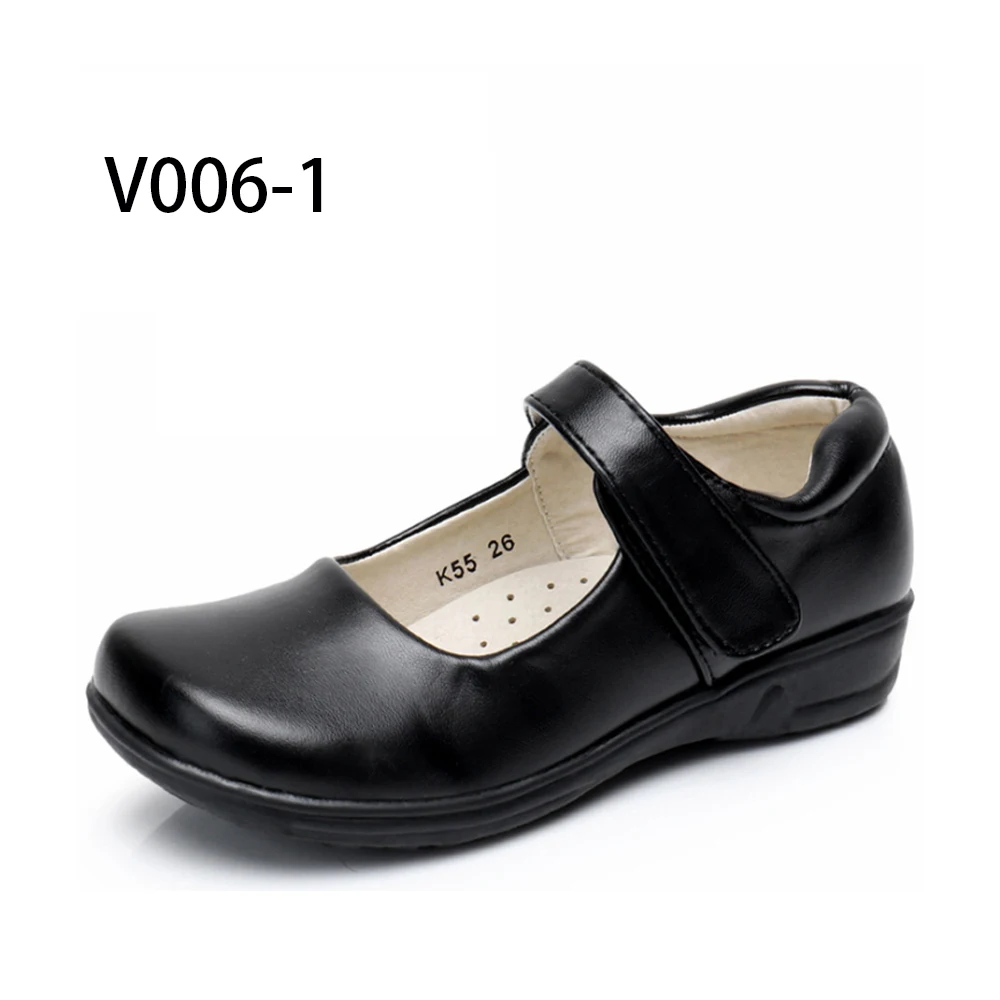school shoe girl PU leather strip velco anti skip HI POLY insock |