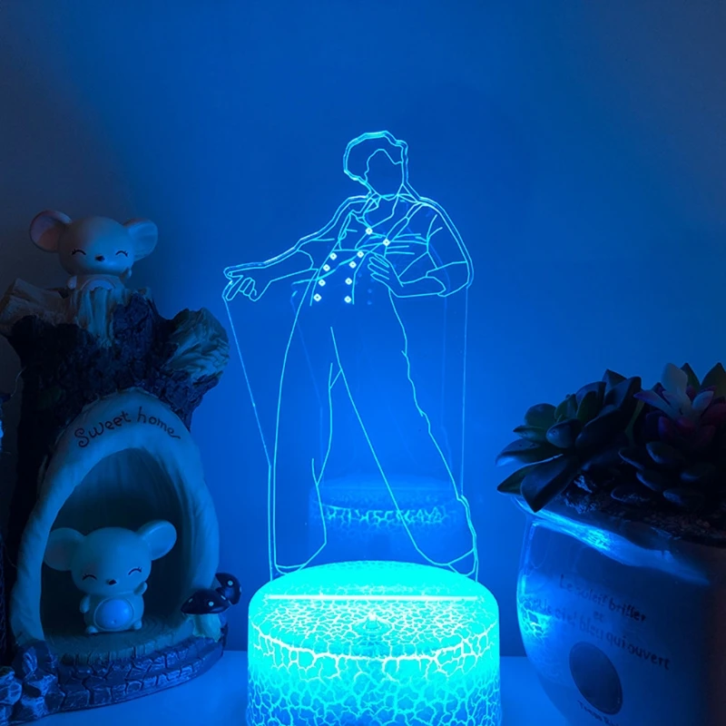 

2021 New Tango Dance 3D Night Light Creative Colorful Touch Usb Led Simple Table Lamp