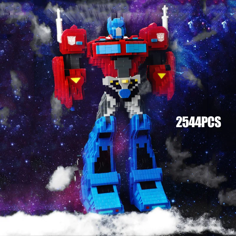 Супер трансформер робот военная модель нанокирпич шмели пчелы грузовик микро