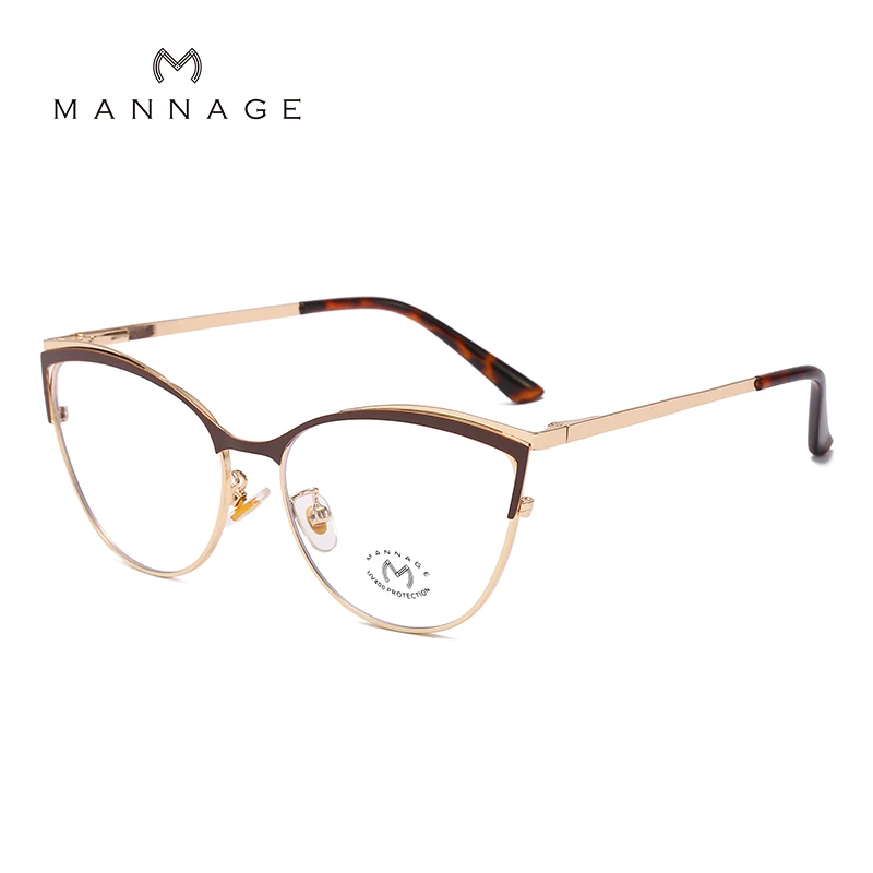 Оправа для очков Мужская/Женская металлическая кошачий глаз | Аксессуары одежды