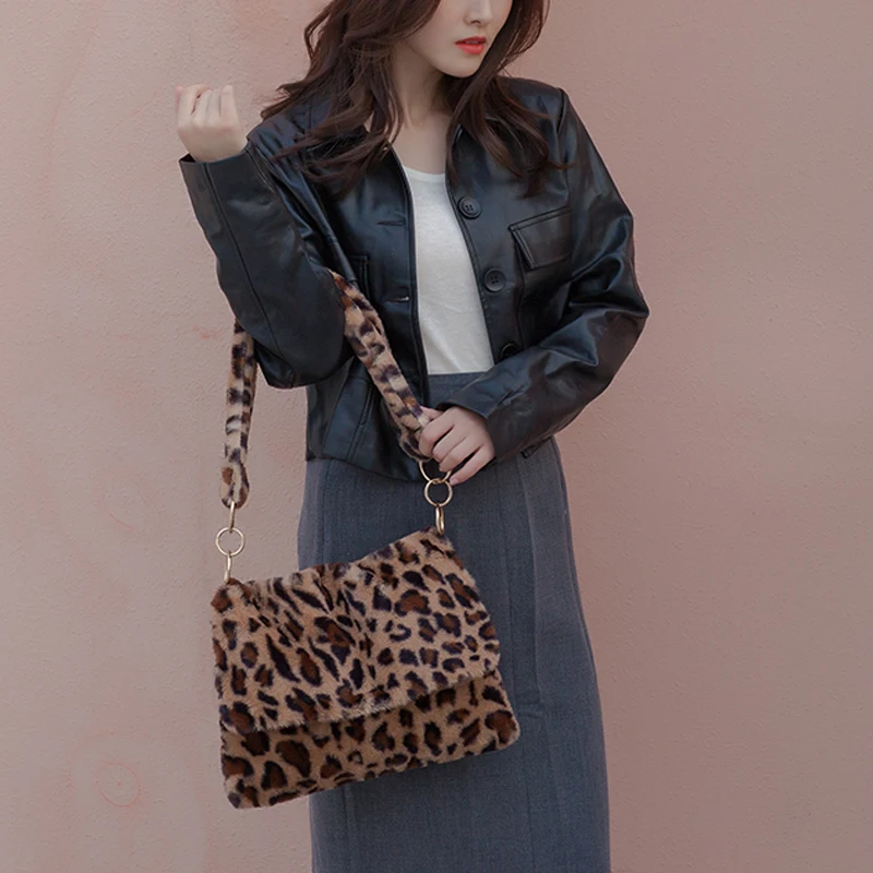 Плюшевые Мультяшные сумки зимняя сумка через плечо милая женская с рисунком