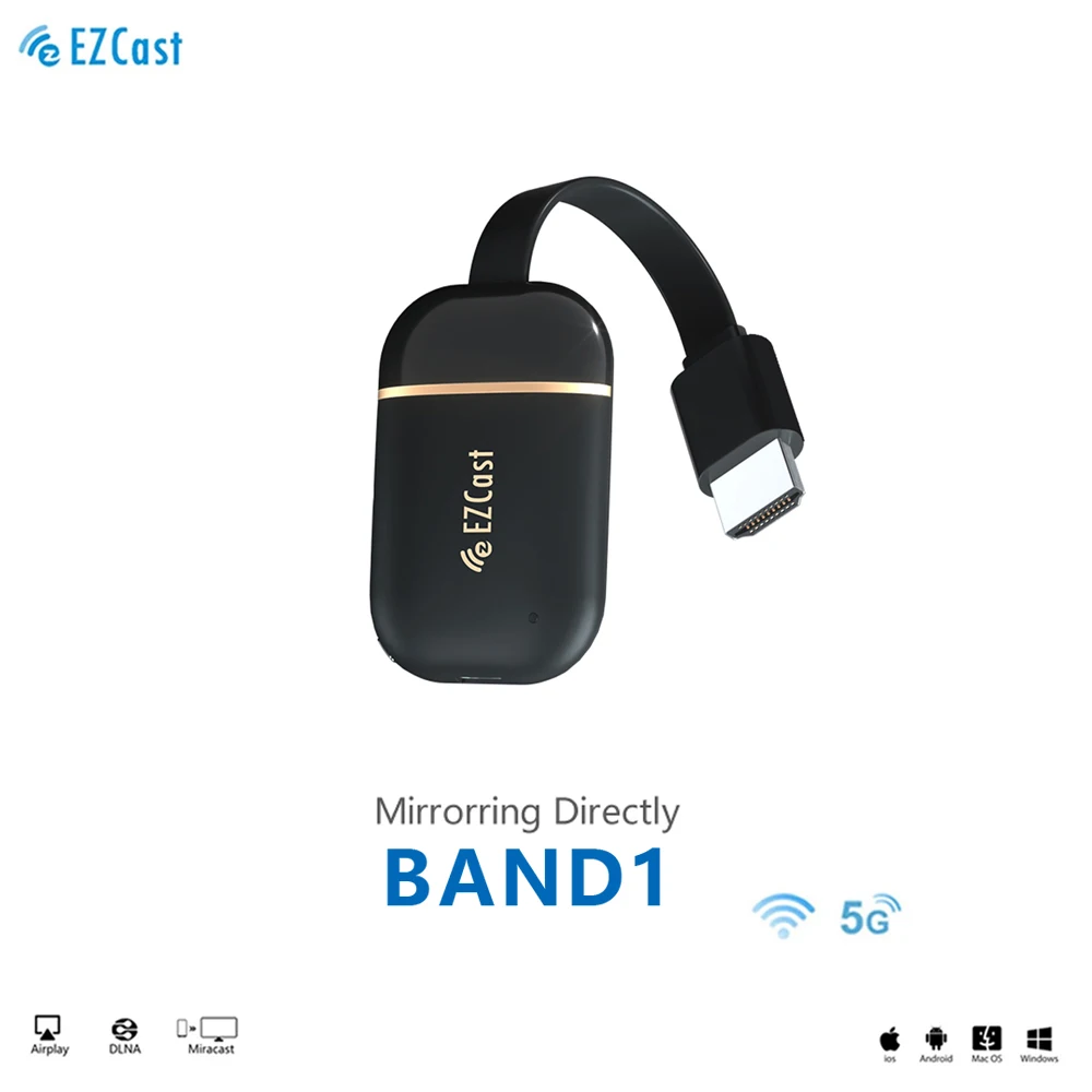 Новейший EZCAST G13 5G 4K WIFI ключ беспроводной 2 4G/5G видео зеркальное mirascreen anycast airplay DLNA TV