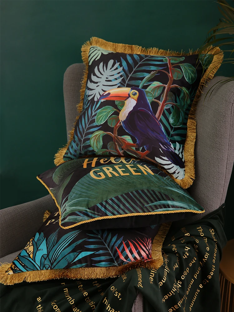 

JLBB European luxury super soft thick double-sided digital cat flower print hug pillowcase Home Decorative Sofa Throw Pillows