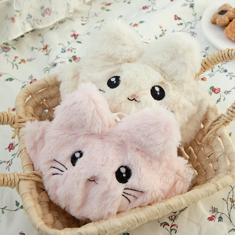 plus size underwear sets Japanese Kawaii Plush Women Bra Set Lovely Soft Student Lingerie Cute Cartoon Embroidery Cat Underwear Sexy No Steel Ring Set cute underwear sets
