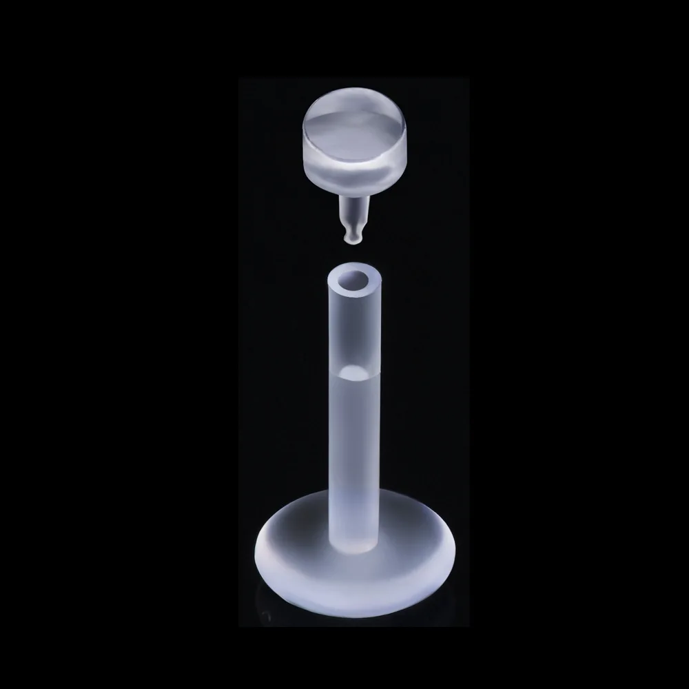 2 шт прозрачное мягкое невидимое кольцо для козелка тела с шариком носовое ушей