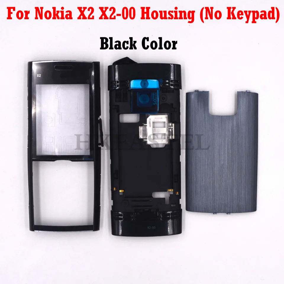 Black Color No Key Для Nokia X2 X2-00 полный корпус для мобильного телефона чехол+ английский/русский/арабский клавиатура+ инструменты - Цвет: Black Color No Key