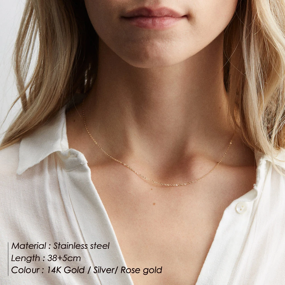 e-Manco multi layered choker necklace for women stainless steel statement pendant jewelry 4 pcs | Украшения и аксессуары