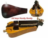 hand made 6 strings 24 keys hurdy gurdypretty maple wood 2