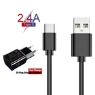 Кабель Micro USB Type C для Asus 6Z ZenFone 6 Max Plus XOLO ZX Era 5X Samsung A7 J7 J5 J3 5V2.4A, адаптер для быстрой зарядки
