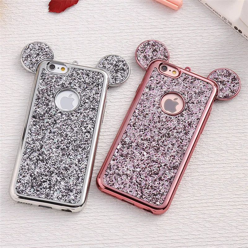 3D роскошный модный Мягкий чехол из ТПУ с мультяшными ушками для Samsung Galaxy S10 S9 S8 Plus S6