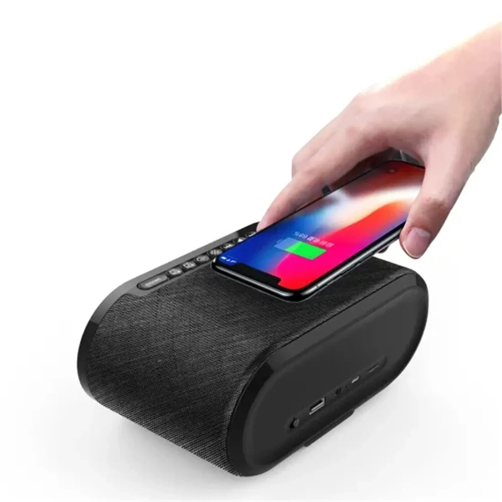 

Multi-function bluetooth 5.0 Speaker Digital LED Display 10W Wireless Fast Voice Assistant, 24 Hours Play time Small Audio Porta