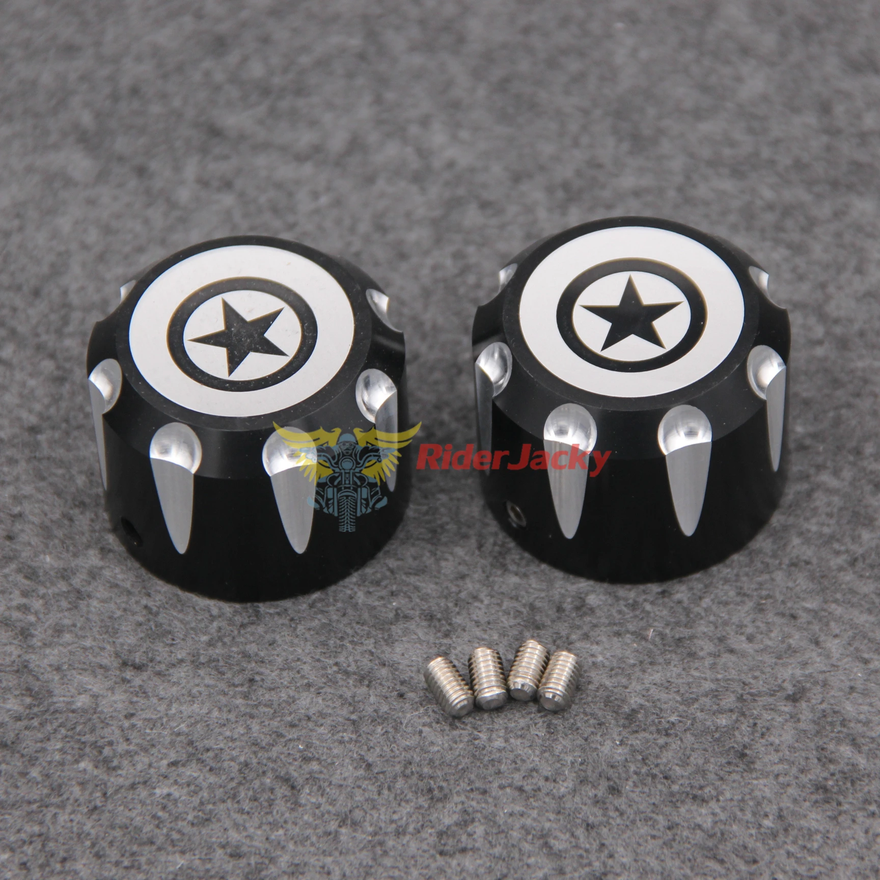 

For Harley Sportster XL 883 1200 Touring Electra Glide Softail Dyna Street 500 750 XG750 XG500 Front Axle Cap Nut Cover Bolt