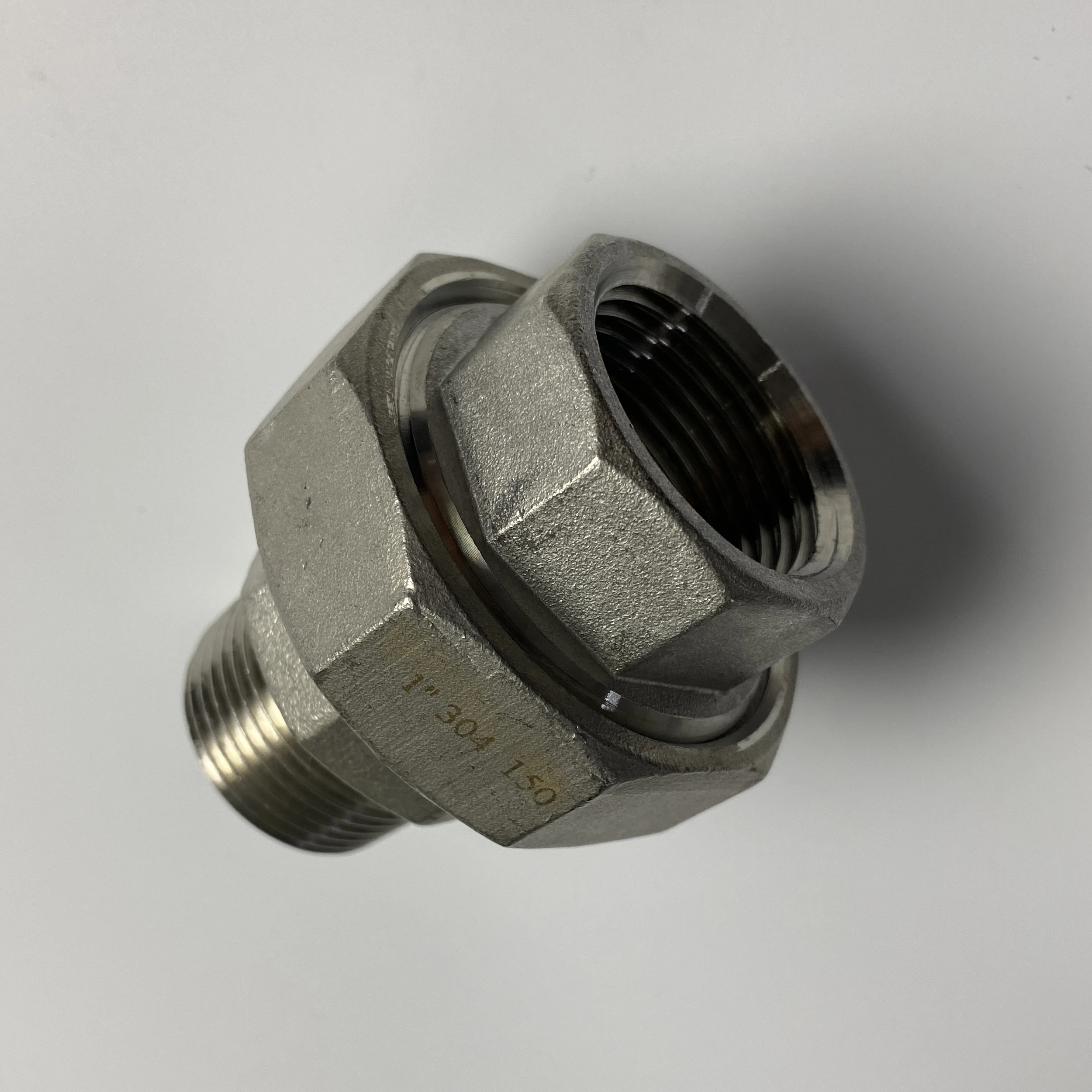 1“ BSP NPT Female*Male Thread SS304 Stainless Steel Live Joint Coupling Union Conical Seat Adapter Connector Pipe Fitting