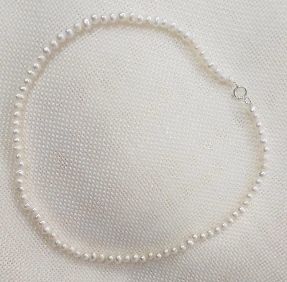 

Чокер женский с белыми жемчужинами, ожерелье из натурального пресноводного жемчуга 2 х4 мм 32 см 35 см 40 см 14 дюймов 17 дюймов