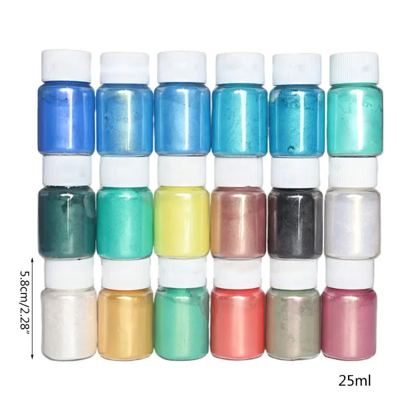 

30 Colors Glitter Powder Sequins DIY Handmade Epoxy Resin Dye Pigment Eyeshadow Cosmetic Making Supplies Slime Coloring for R9JE