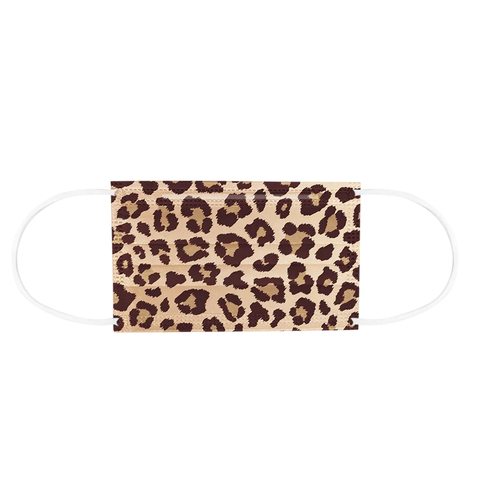 

50pcs Adult's Leopard Print Disposable Face Masks Masque Tissus Enfant Adult Disposable Facemasks Mascarilla 3 Capas Mask Style