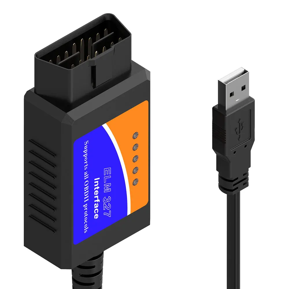 ELM327 ELM 327 оборудование V1.5 программное обеспечение V2.1 пластик OBDII EOBD сканер шины