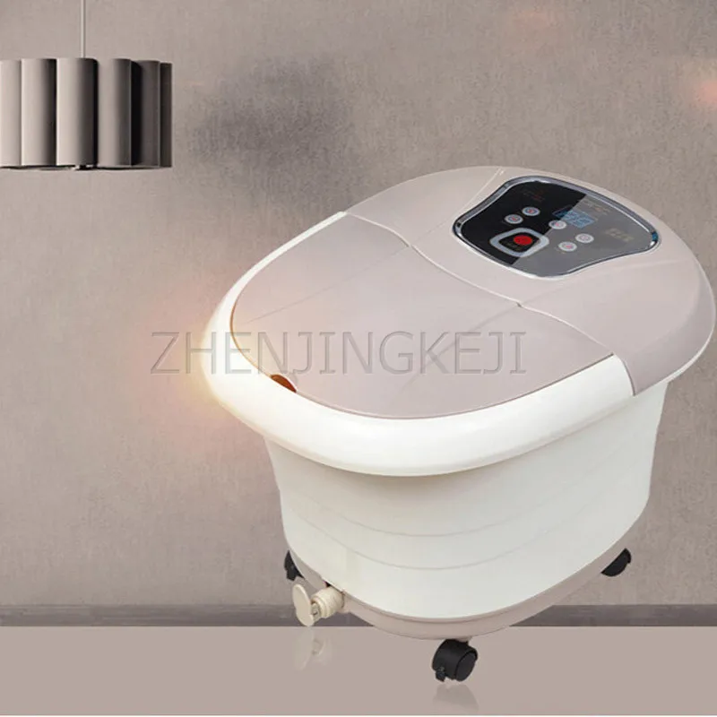 Online Sepenuhnya Otomatis Pijat Kaki Mandi Rumah Tangga Footboard Air Shock Suhu Konstan Electric Pedikur Mesin Pemanas Barrel