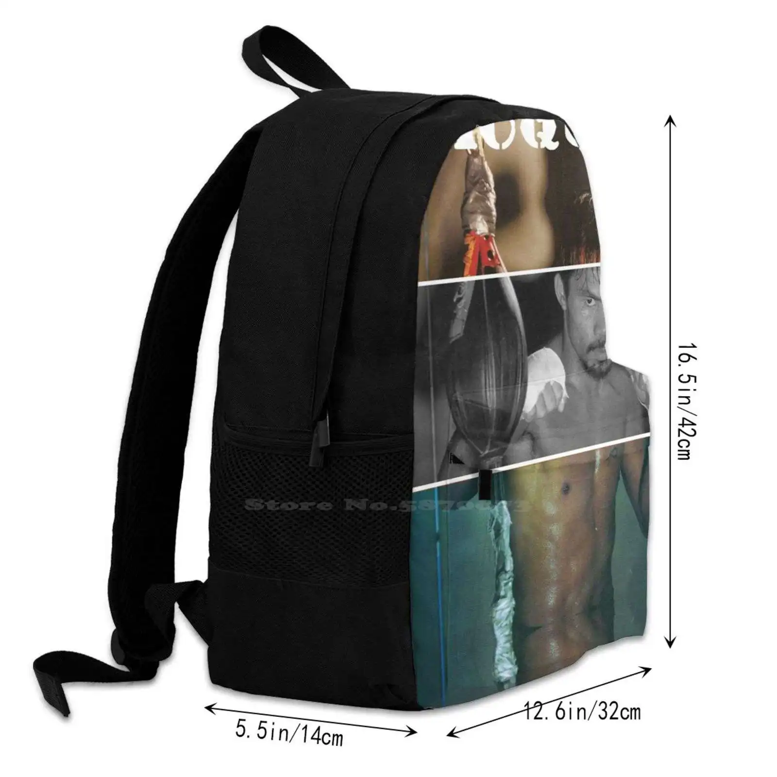 Manny Pacquiao Fashion Pattern Design Travel Laptop School Backpack Bag Boxing Boxer Mannypacquiao Fight Philippines