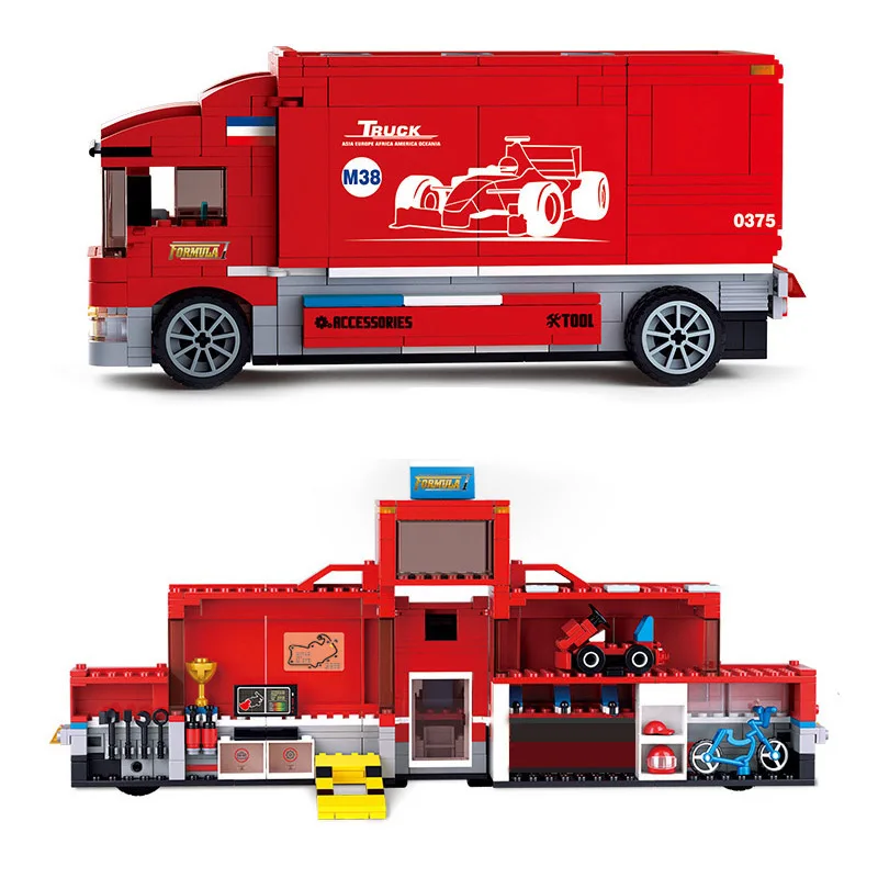 Школьный автобус грузовик совместимый с Legoed городской автомобиль друзья