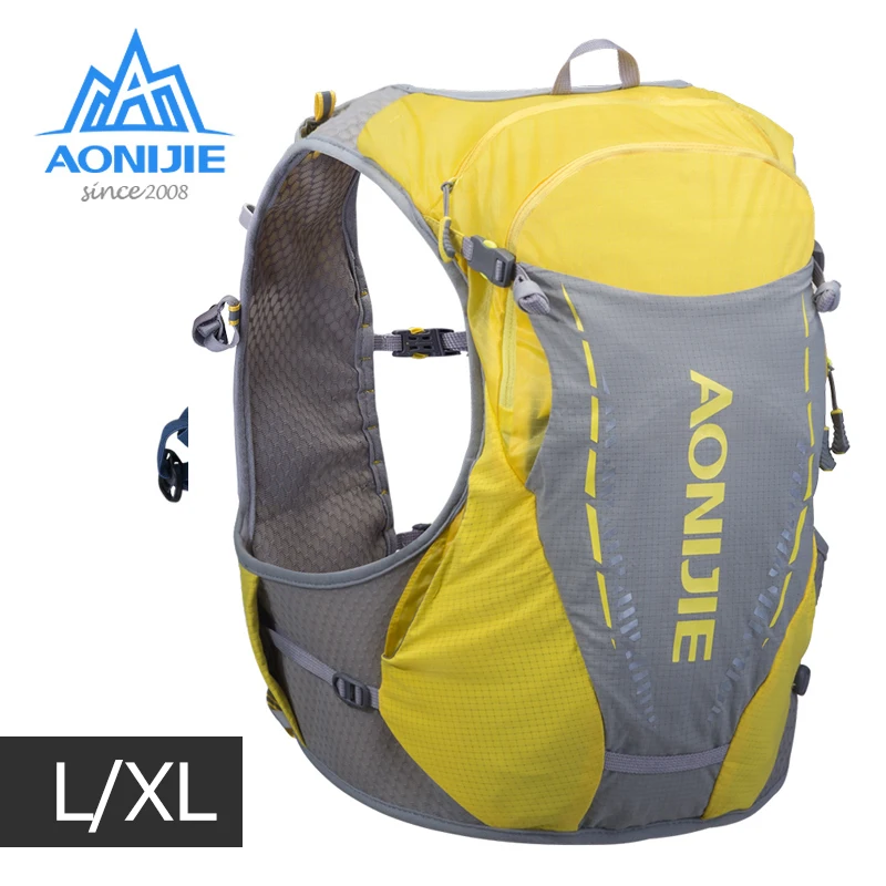 AONIJIE LXL Size C9103 Ultra Vest 10L Hydration Backpack Pack Bag Free Water Bag Flask Trail Running Marathon Race Hiking Cycle