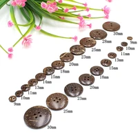 9mm 30mm brown coconut shells buttons for crafts clothing scrapbooking garment sewing decorative accessories diy