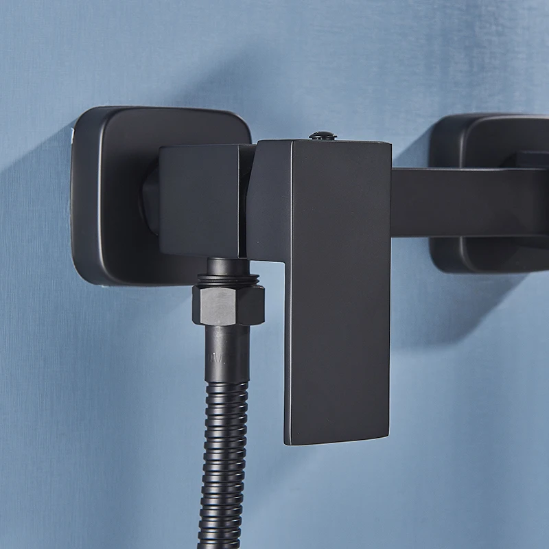 Матовые черные латунные Смесители для биде кран высокого давления душа