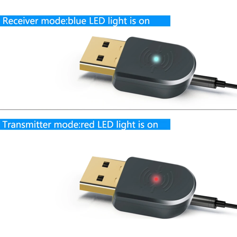 Беспроводной usb адаптер Bluetooth для ПК ключ 5 0 аудио приемник передатчик Встроенный