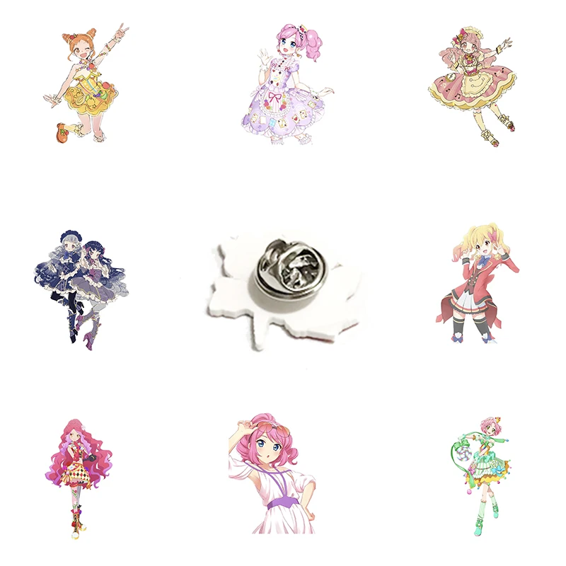 Bandai Aikatsu Kiriya Aoi персонажи формы акриловые заколки для лацканов эпоксидная смола