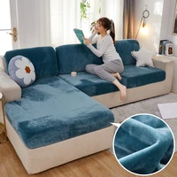 elastic sofa seat covers for living room 3 seater velvet stretch cushion set chaise longue luxury corner l shape furniture couch