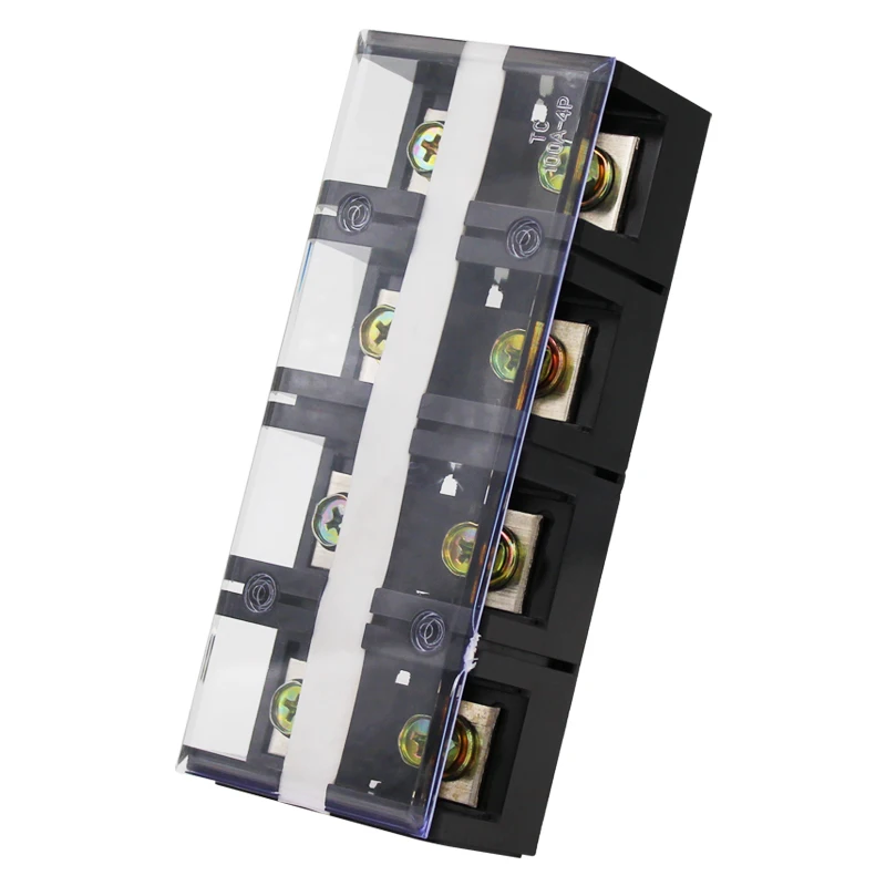 

Original Export Terminal Blocks TC-1004 100A 600V 4-bit 4P High Current Terminal Block Screw Fixing Splice