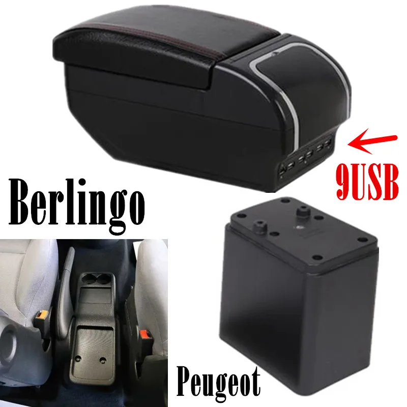 Для Citroen Berlingo подлокотник коробка Peugeot Partner 2014 автомобильные аксессуары