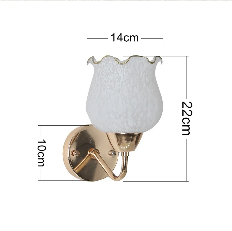 

Modern style wall lamp study simple LED stair corridor balcony bedside lamp glass wall lamp