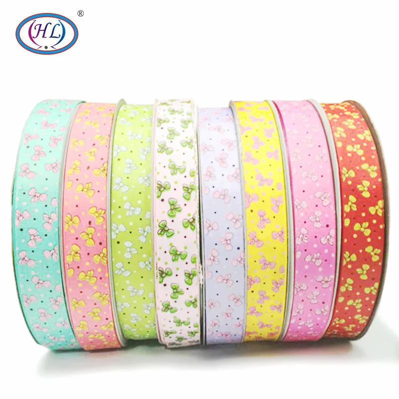 HL 25 мм 5 м/лот печатные ленты бантом свадебной Декоративная Подарочная упаковка DIY