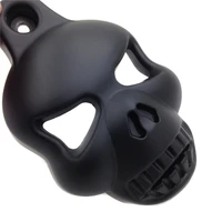 aftermarket free shipping motorcycle parts skull horn cover for harley davidson big twins v rods stock cowbell 1992 2013 black