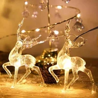 led sika deer string christmas elk shaped ornaments christmas tree lantern christmas decoration home 2021 happy new year