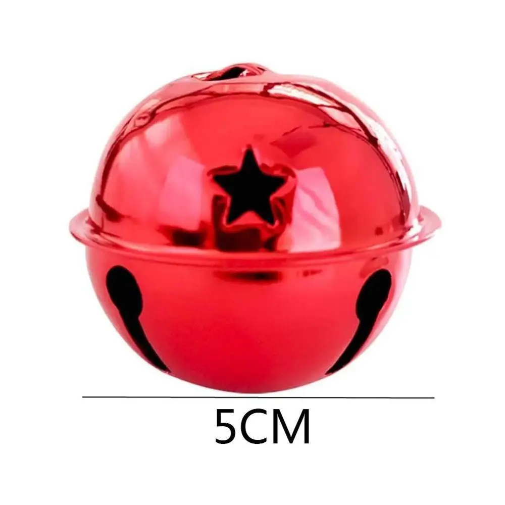 

10Pcs Five-Point Star Christmas Bells Mini Creative Rattle Bells Small Christmas Bell A35 Shiny Bell Handmade Jingle 5cm O9V5