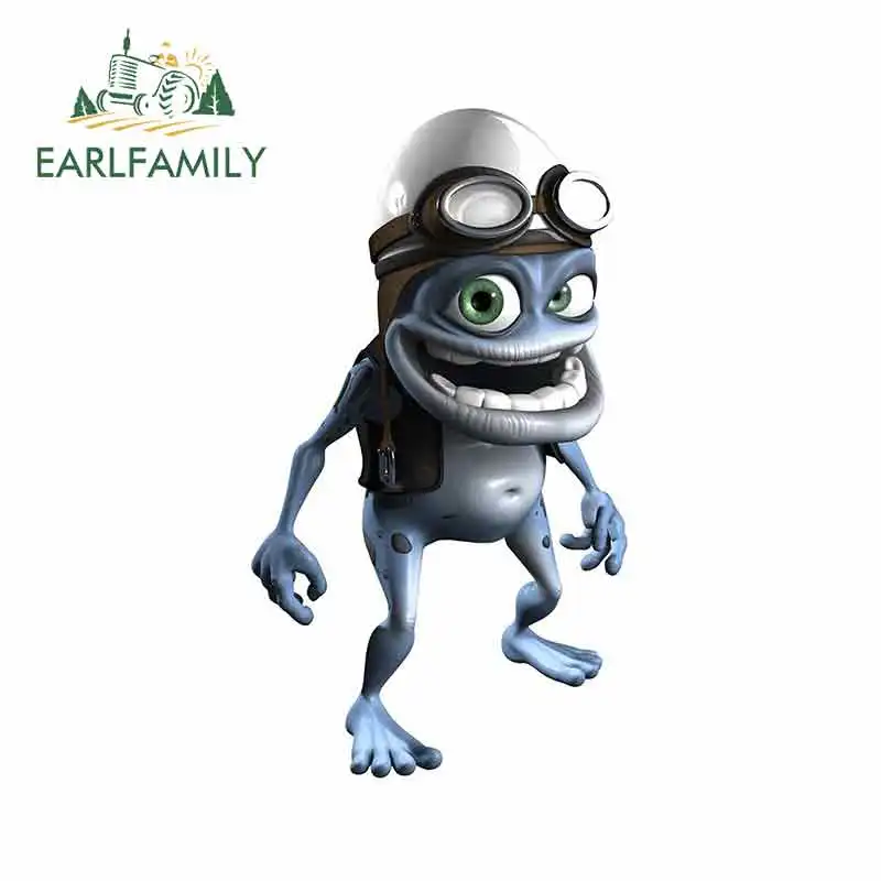 EARLFAMILY 13 см x 7 1 для большой сумасшедшей лягушки Мультяшные наклейки автомобиля