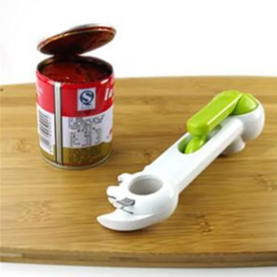 

Multifunctional Creative Can Opener stainless steel Material Bottle Presser Slicer Practical Bottle Opener Kitchen Tools