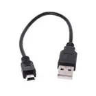 Кабель адаптера данных USB 2,0 с коротким штекером а на мини 5 pin B