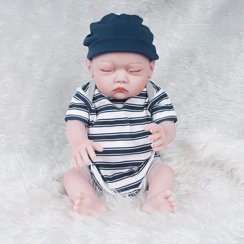 

21 Inch Reborn Baby Dolls Full Body Silicone Black Bebe Reborn Truly Reborn Baby Doll Toys