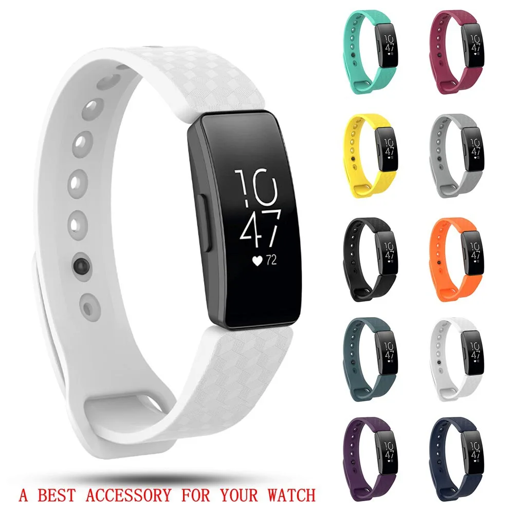 Ремешок спортивный для часов Fitbit Inspire/Inspire Hr силиконовый браслет наручных